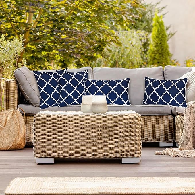 JMGBird Outdoor Waterproof Lumbar Pillows Set of 2 - Image 6