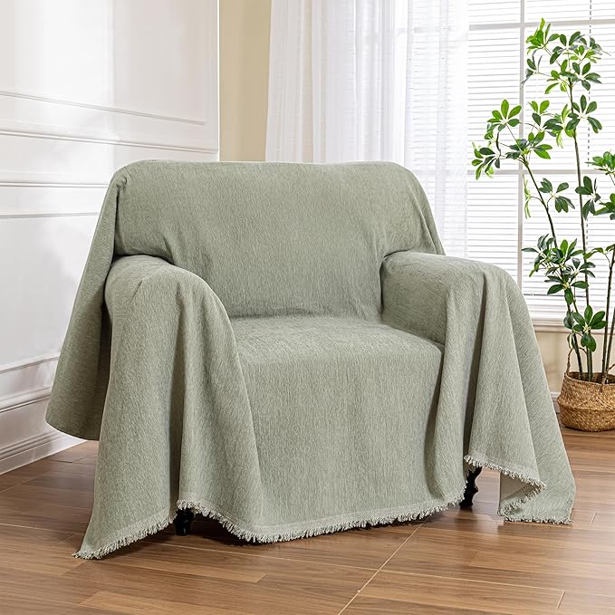 MEETSKY Green Sofa Covers Armchair Single Couch Cover by MEETSKY