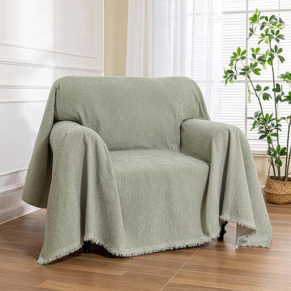 MEETSKY Green Sofa Covers Armchair Single Couch Cover by MEETSKY