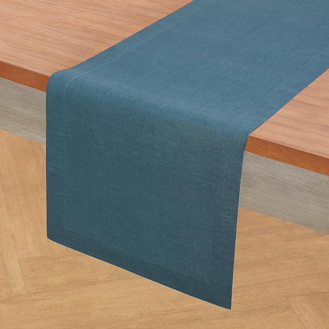 Solino Home Linen Table Runner 108 Inches Long - Image 2