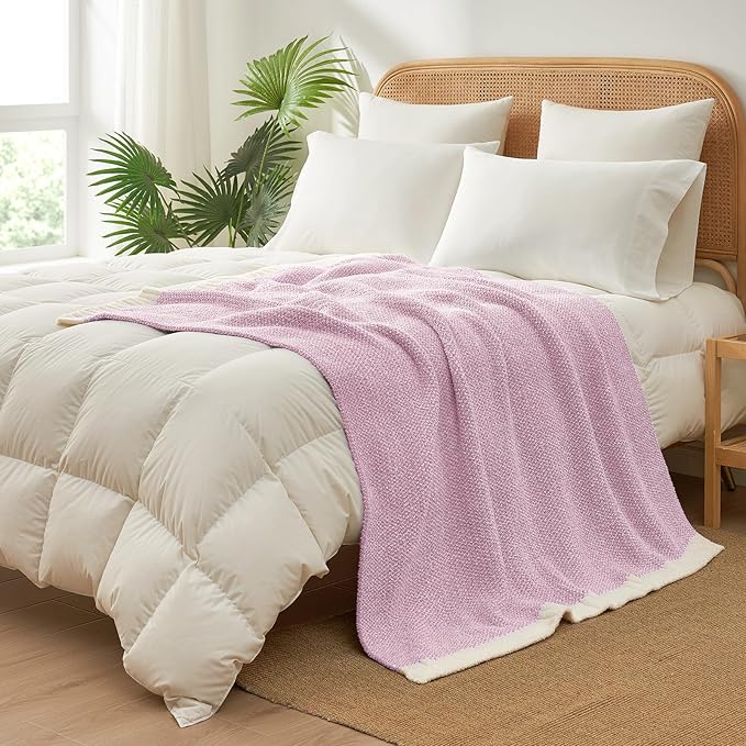 Snuggle Sac Light Purple Throw Blanket - Image 8