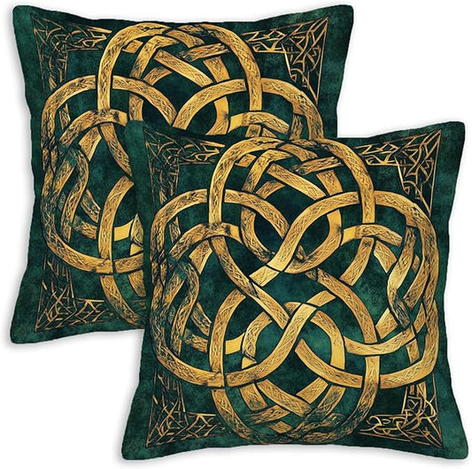Celtic Knot Throw Pillow Cover 18x18 Set of 2, Cushion Case by Unknown