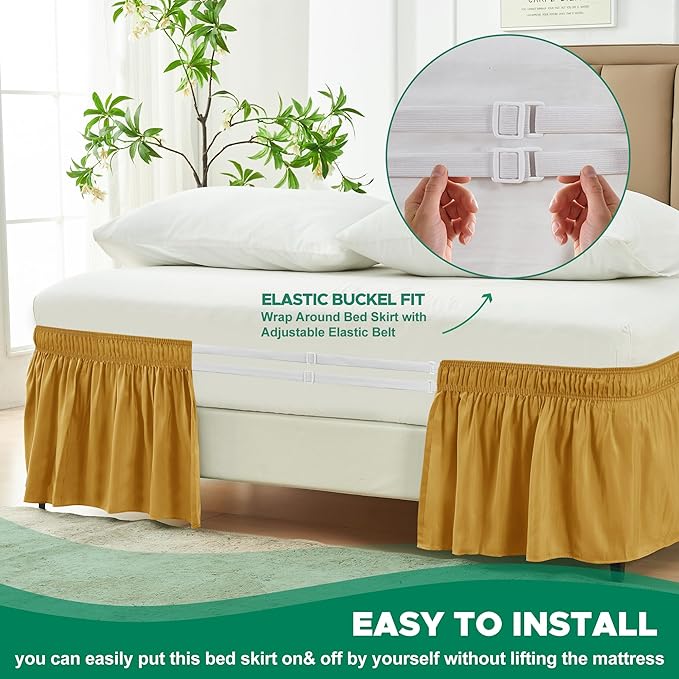 Biscaynebay Wrap Around Bed Skirts - Image 4