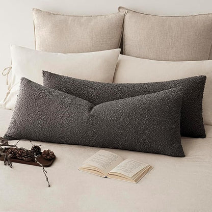 Foindtower Decorative Textured Boucle Throw Pillow Covers Accent Solid Pillow - Image 5