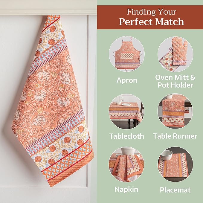 Maison d' Hermine Kitchen Towels Set of 3 100% Cotton 20" x 27.5" Reusable - Image 6
