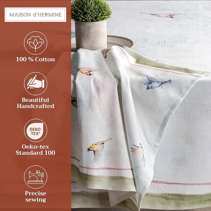 Maison d' Hermine Cloth Napkins Set of 4 100% Cotton Everyday Reusable Square - Image 2