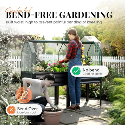 king bird large raised garden bed with legs, close-up detail