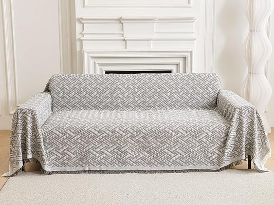AIVIA Couch Cover Sheet Blanket, Oversized Reversible Covers by AIVIAChairCouchSofaCoverThrowBlanket