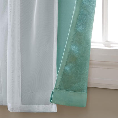 TOWN & COUNTRY LUXE Talia Double Layer Indoor Curtains, Sheer and Room - Image 3