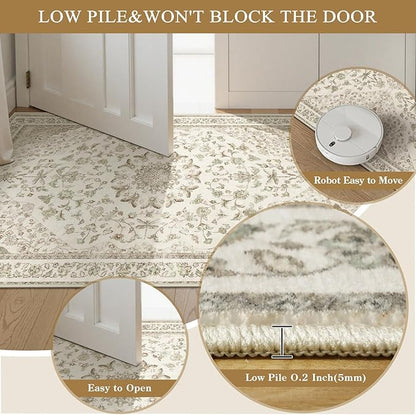 Moynesa Beige 2.5x8 Runner Rugs - Image 4