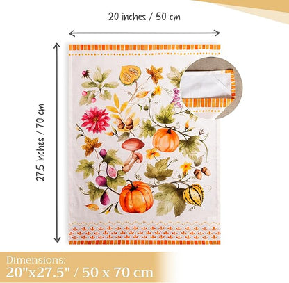 Maison d' Hermine Kitchen Towels Set of 3 100% Cotton 20" x 27.5" Reusable - Image 4