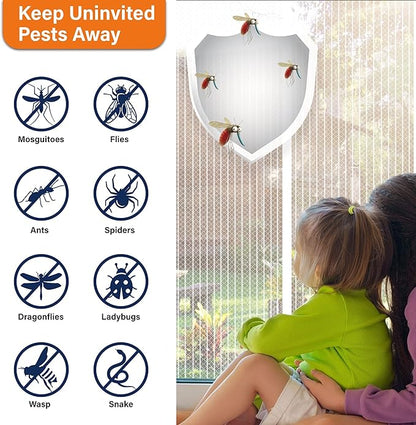 Magnetic Screen Door, Heavy Duty Door Screen Magnetic Closure Keep Bugs Out - Image 4
