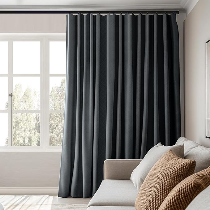 Room Divider Curtains Total Blackout Privacy Curtain Panel Room Thermal - Image 5
