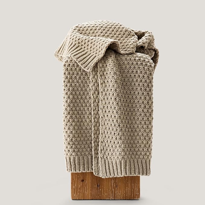 EVERGRACEHOME Chunky Chenille Knit Throw Blanket - Image 5