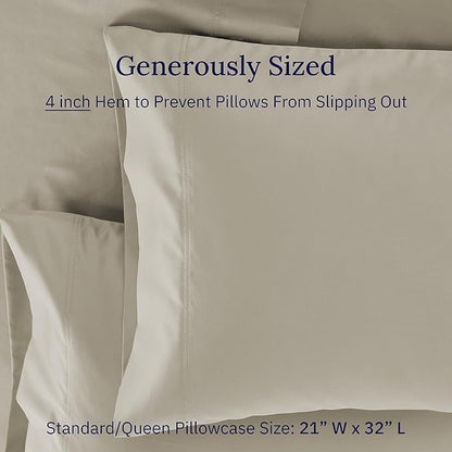 CALIFORNIA DESIGN DEN Luxuriously Soft Hotel Quality 600 Thread Count, 100% - Image 5