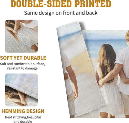 Custom Placemats with Picture Text Set of 4 Personalized Photo Place Mats - Image 5