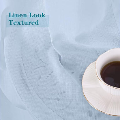 BGment Linen Look Semi Sheer Curtains - Image 2