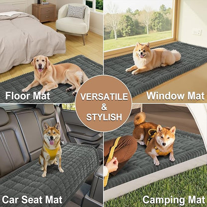 Smiry Couch Cover for Dogs Washable, Non Slip Fuzzy Pet Couch Covers for 3 - Image 4