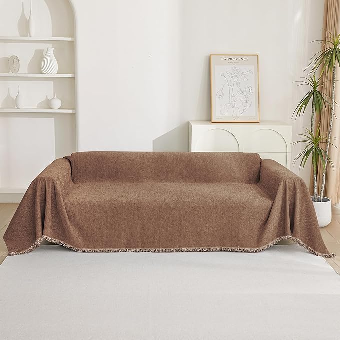 MYSKY HOME Couch Covers for 3 Cushion Couch Sofa, Chenille L Shape Sectional - Image 7