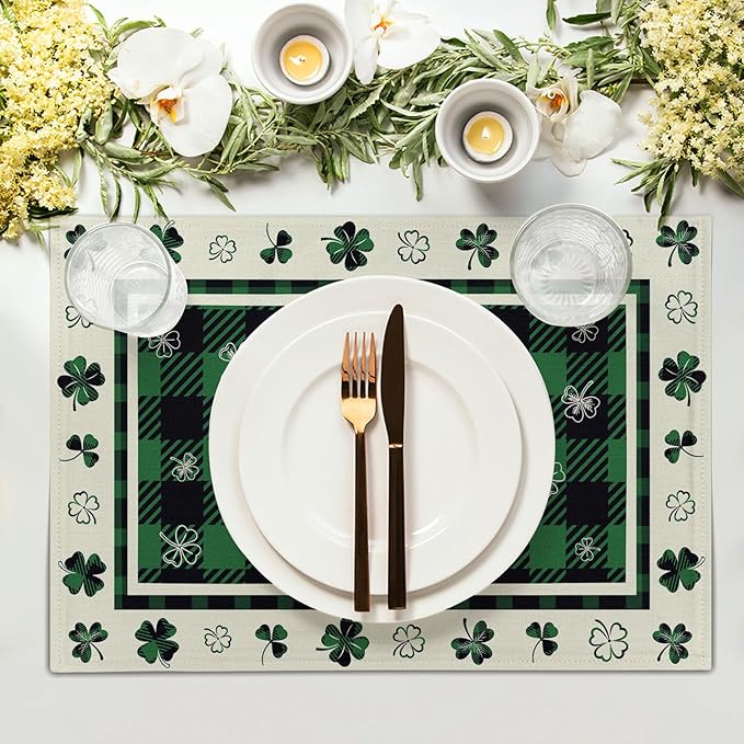 Giwawa Lucky Clover Placemats Set of 4 - Image 3