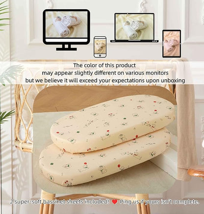 SDY Dog Bassinet Sheets Boys Girls, Fit - Image 7