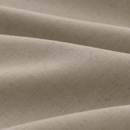 Light Taupe Pinch Pleat Linen Curtains 84 Inch Length 2 Panels Set - Image 5
