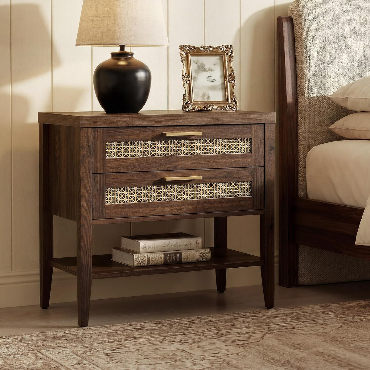 sicotas night stand set 2,rustic nightstand set of, main product view