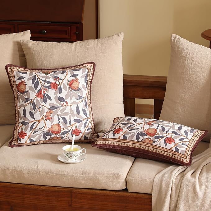 patdrea Designer Throw Pillow Covers Set of 2, Decorative Square Pillowcases - Image 8