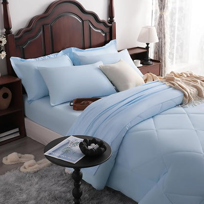 NTBAY Queen Comforter Set with Sheets, 7 Pieces Soft and Breathable Queen - Image 6