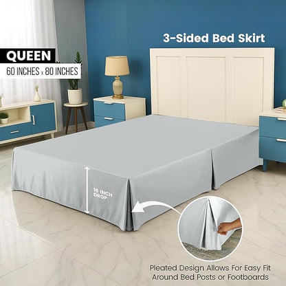 Utopia Bedding Queen Bed Skirt - Image 2