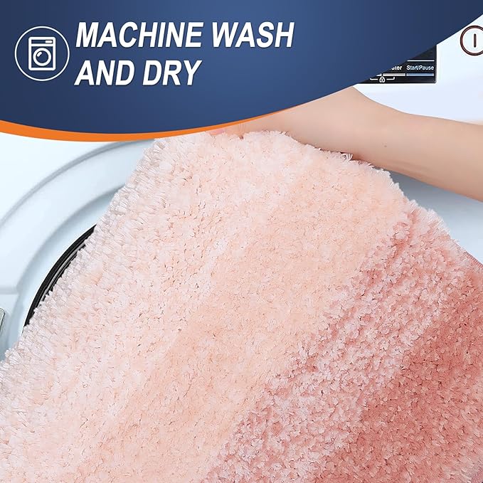 OLANLY Bathroom Rugs Mat 30x20, Extra Soft Absorbent Microfiber Bath Rugs - Image 5