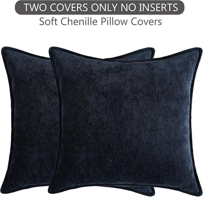 Stellhome Pack of 2 Soft Textured Throw Decorative Pillow Covers Square Accent - Image 7