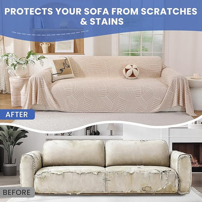 Boho Couch Cover for Dogs, Chair Covers Armchair Oversized, Sofa Covers Washable - Image 5