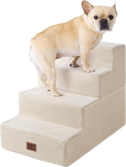 eheyciga dog stairs for bed 18" h, 4-step, main product view