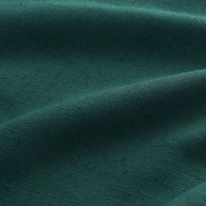 aersas dark green pinch pleated linen curtains 96, close-up detail