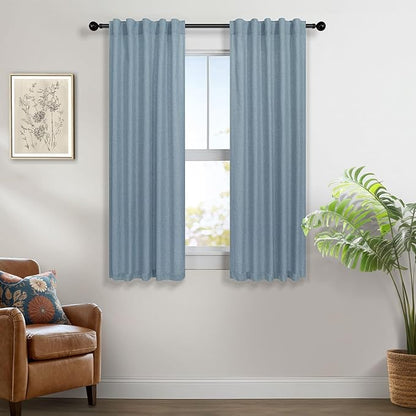 Pitalk Blue Curtains 38 Inch Wide - Image 7