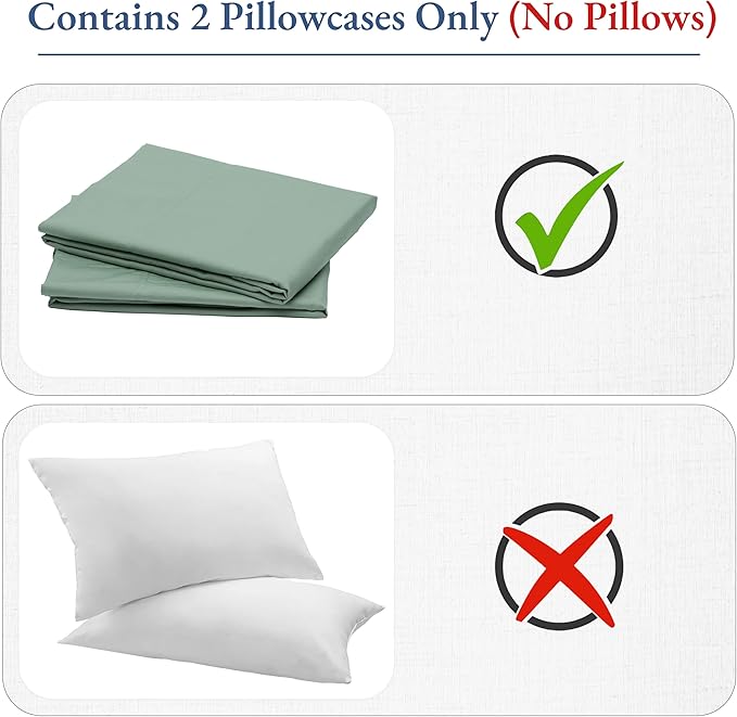 California Design Den King Size Pillow Cases Set of 2 - Image 2