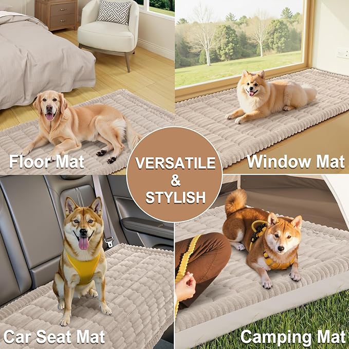 Smiry Couch Cover for Dogs Washable, Non Slip Fuzzy Pet Couch Covers for 3 - Image 4