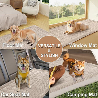 Smiry Couch Cover for Dogs Washable, Non Slip Fuzzy Pet Couch Covers for 3 - Image 4