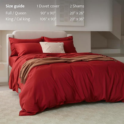 Double Stitch Cotton Tencel Duvet Cover - Image 5