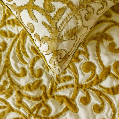 HomeCentric Beige Gold Decorative Bed Runner Queen 74"x18" - Image 2