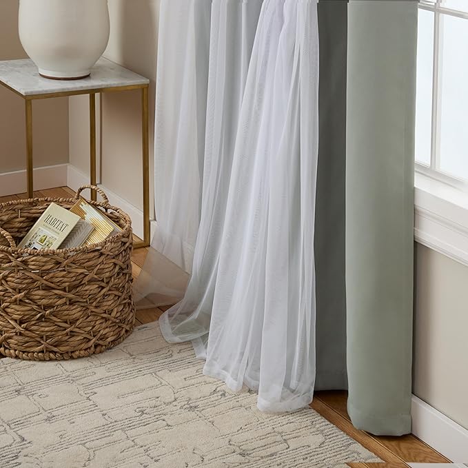 TOWN & COUNTRY LUXE Talia Double Layer Indoor Curtains, Sheer and Room - Image 7