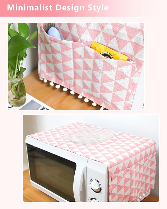 Microwave Oven Cover Dustproof Cotton Machine Protector Decorative Kitchen - Image 7