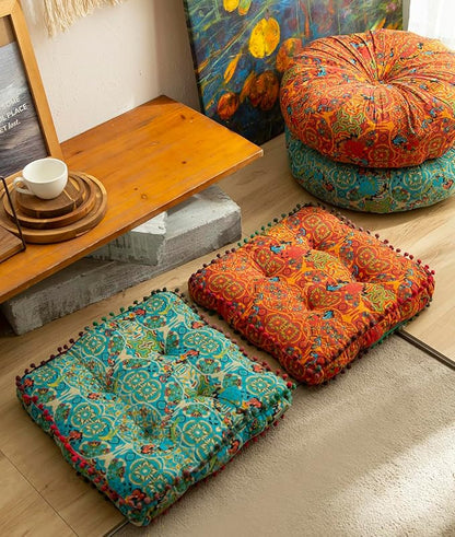 vctops Boho Cotton Linen Square Chair Seat Cushions - Image 4