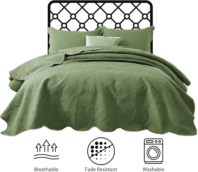 IR Imperial Rooms Twin Quilt Bedding Set Size + 1 Pillow Shams - Image 7