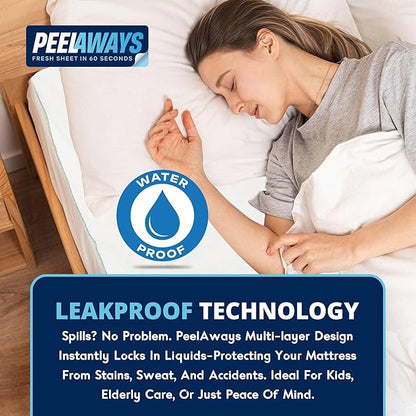 Peelaways Waterproof Disposable Bed Sheets – As Seen On Shark Tank | 7-Layer - Image 7