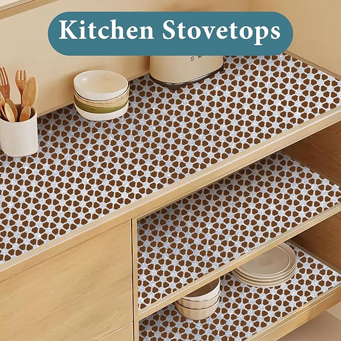 Drawer and Shelf Liner for Kitchen Cabinet: 17 in X 20 Ft Non Slip Waterproof - Image 5