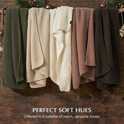 EVERGRACEHOME Chunky Chenille Knit Throw Blanket - Image 7