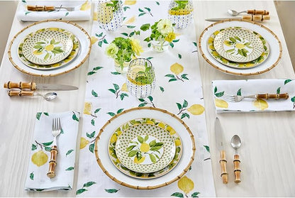 Solino Home Lemon Print Table Runner 60 inch - Image 3