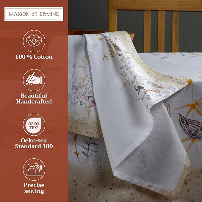 Maison d' Hermine Cloth Napkins Set of 4 100% Cotton Everyday Reusable Square - Image 2
